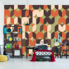 Fototapeta Retro Pattern, Geometric Colorful Abstract