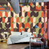 Fototapeta Retro Pattern, Geometric Colorful Abstract
