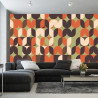 Fototapeta Retro Pattern, Geometric Colorful Abstract