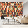 Fototapeta Retro Pattern, Geometric Colorful Abstract