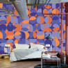 Fototapeta Retro Pattern, Geometric Colorful Abstract