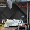 Fototapeta Abstract Black Background. Abstract Graphic Design Banner Pattern Background Template.