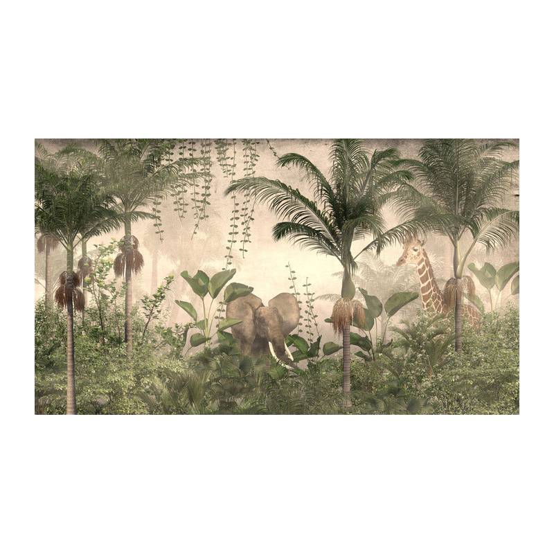 Fototapeta Tropical Trees And Leaves For Digital Printing Wallpaper, Custom Design Wallpaper - 3D