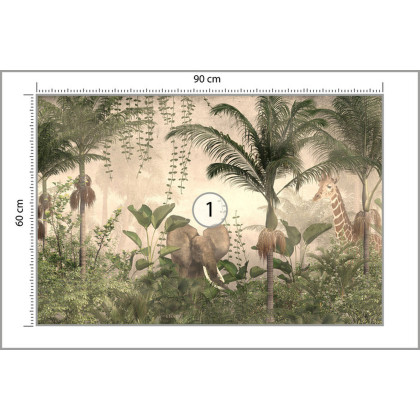 Fototapeta Tropical Trees And Leaves For Digital Printing Wallpaper, Custom Design Wallpaper - 3D