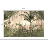Fototapeta Tropical Trees And Leaves For Digital Printing Wallpaper, Custom Design Wallpaper - 3D
