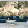 Fototapeta Tropical Trees And Leaves For Digital Printing Wallpaper, Custom Design Wallpaper - 3D