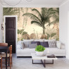 Fototapeta Tropical Trees And Leaves For Digital Printing Wallpaper, Custom Design Wallpaper - 3D