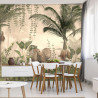 Fototapeta Tropical Trees And Leaves For Digital Printing Wallpaper, Custom Design Wallpaper - 3D