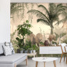 Fototapeta Tropical Trees And Leaves For Digital Printing Wallpaper, Custom Design Wallpaper - 3D