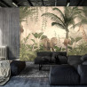 Fototapeta Tropical Trees And Leaves For Digital Printing Wallpaper, Custom Design Wallpaper - 3D