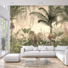 Fototapeta Tropical Trees And Leaves For Digital Printing Wallpaper, Custom Design Wallpaper - 3D