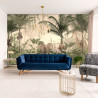 Fototapeta Tropical Trees And Leaves For Digital Printing Wallpaper, Custom Design Wallpaper - 3D