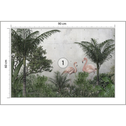 Fototapeta Tropical Trees And Leaves For Digital Printing Wallpaper, Custom Design Wallpaper - 3D