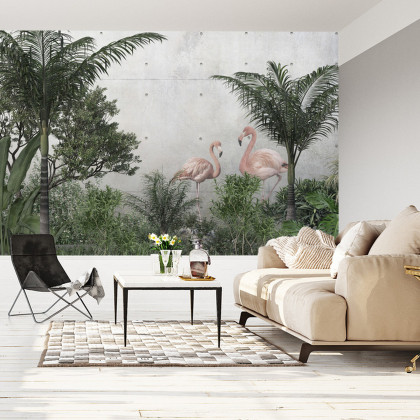 Fototapeta Tropical Trees And Leaves For Digital Printing Wallpaper, Custom Design Wallpaper - 3D