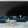 Fototapeta Of The Gray Pattern Of Lines . Eps10.