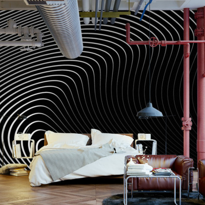 Fototapeta Of The Gray Pattern Of Lines . Eps10.