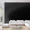 Fototapeta Of The Gray Pattern Of Lines . Eps10.