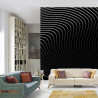Fototapeta Of The Gray Pattern Of Lines . Eps10.