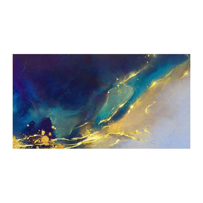 Fototapeta Golden Abstract Elements With Watercolor Texture