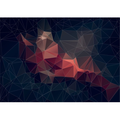 Fototapeta Abstract Retro Colortriangle Background,