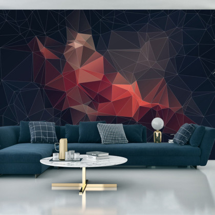Fototapeta Abstract Retro Colortriangle Background,
