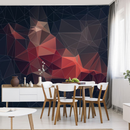 Fototapeta Abstract Retro Colortriangle Background,