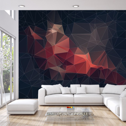 Fototapeta Abstract Retro Colortriangle Background,