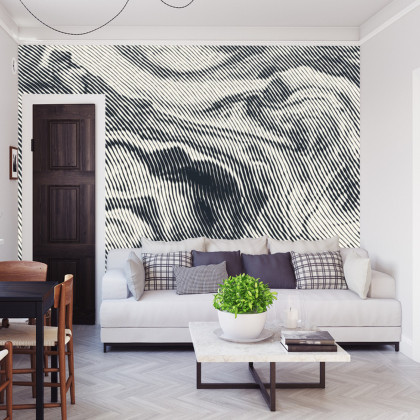 Fototapeta Abstract Halftone Background, Retro Engraving Style.