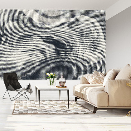 Fototapeta Abstract Halftone Background, Retro Engraving Style.
