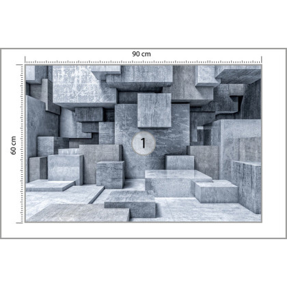 Fototapeta Geometric 3D Background