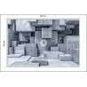 Fototapeta Geometric 3D Background
