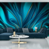 Fototapeta Bright Background With A Volumetric Pattern And Print. 3D , 3D Rendering.