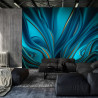 Fototapeta Bright Background With A Volumetric Pattern And Print. 3D , 3D Rendering.
