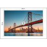 Fototapeta San Francisco Skyline With Oakland Bay Bridge At Sunset, California, Usa