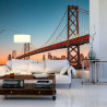 Fototapeta San Francisco Skyline With Oakland Bay Bridge At Sunset, California, Usa