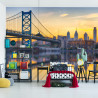 Fototapeta Philadelphia Sunset Skyline Refection