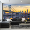 Fototapeta Philadelphia Sunset Skyline Refection