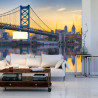 Fototapeta Philadelphia Sunset Skyline Refection