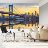 Fototapeta Philadelphia Sunset Skyline Refection