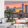 Fototapeta Lower Manhattan Skyline And Brooklyn Bridge