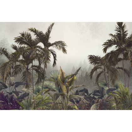 Fototapeta Tropical Trees And Leaves For Digital Printing Wallpaper, Custom Design Wallpaper - 3D