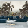 Fototapeta Tropical Trees And Leaves For Digital Printing Wallpaper, Custom Design Wallpaper - 3D