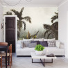 Fototapeta Tropical Trees And Leaves For Digital Printing Wallpaper, Custom Design Wallpaper - 3D