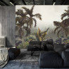 Fototapeta Tropical Trees And Leaves For Digital Printing Wallpaper, Custom Design Wallpaper - 3D