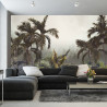 Fototapeta Tropical Trees And Leaves For Digital Printing Wallpaper, Custom Design Wallpaper - 3D
