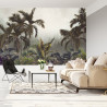 Fototapeta Tropical Trees And Leaves For Digital Printing Wallpaper, Custom Design Wallpaper - 3D