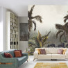 Fototapeta Tropical Trees And Leaves For Digital Printing Wallpaper, Custom Design Wallpaper - 3D