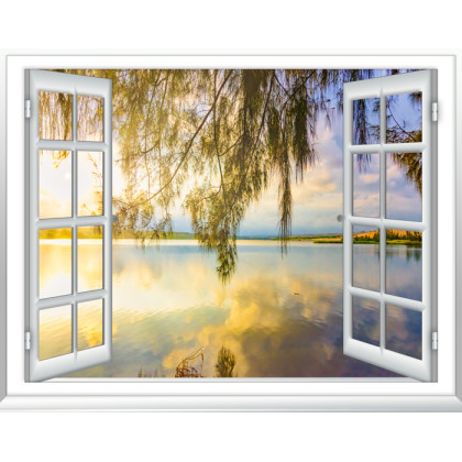 Fototapeta Ocean View Window Paradise