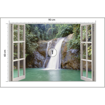 Fototapeta Waterfall Near Iligan Town, Mindanao, Philippines