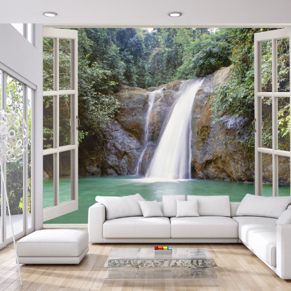 Fototapeta Waterfall Near Iligan Town, Mindanao, Philippines
